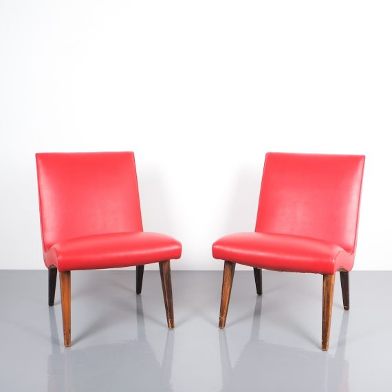 Jens Risom pair vinyl chairs 1 Kopie