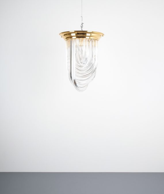 Venini Curved Crystal Glass Brass 2 Kopie