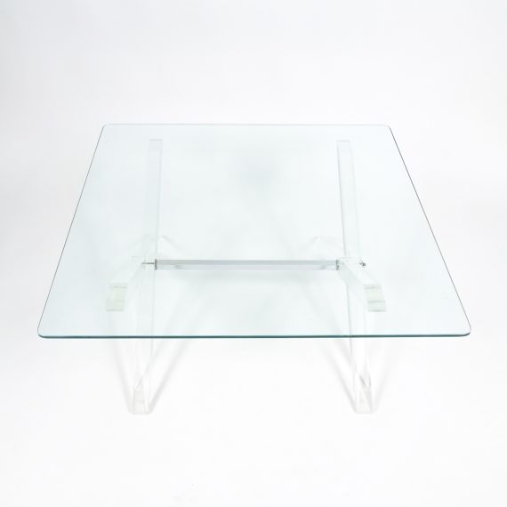 X lucite coffee table 5