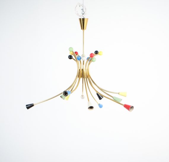 italian brass chandelier 1950_08 Kopie