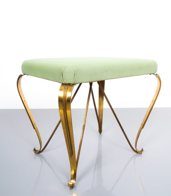 pair 1950 stools brass italy 4 Kopie