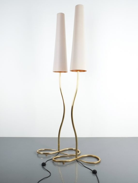 pair solid brass austrian floor lamps_05